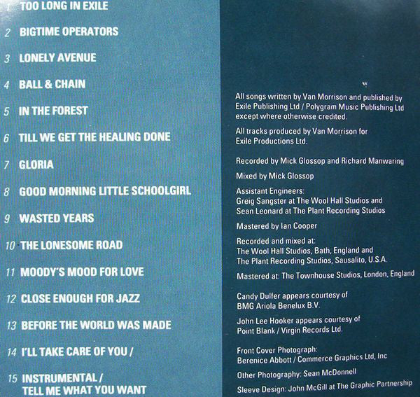 Van Morrison : Too Long In Exile (CD, Album)