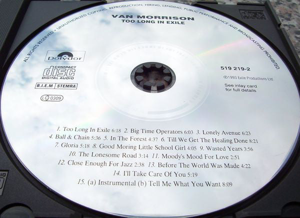 Van Morrison : Too Long In Exile (CD, Album)
