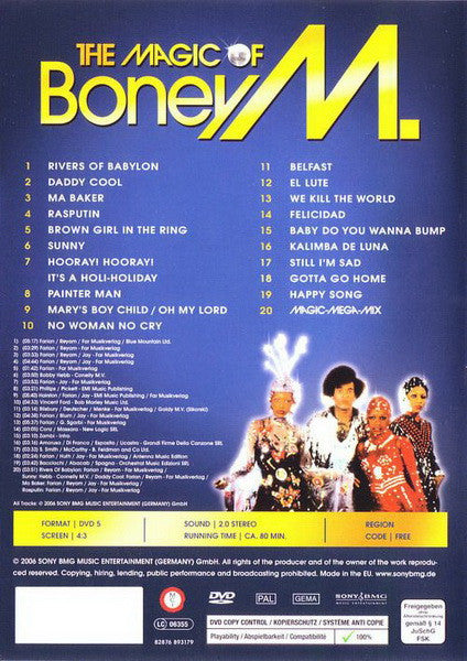 Boney M. : The Magic Of Boney M. (DVD-V, Comp, Copy Prot., PAL)