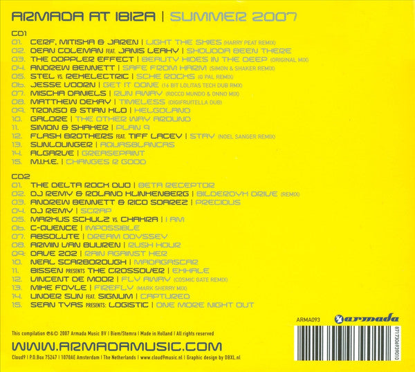 Various : Armada At Ibiza - Summer 2007 (2xCD, Mixed)