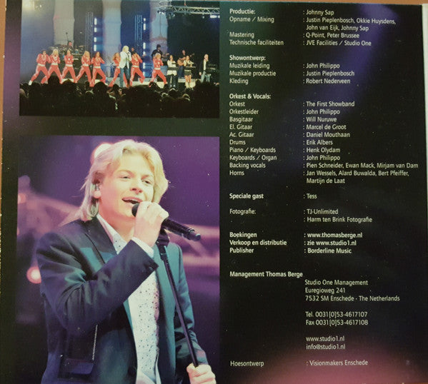 Thomas Berge : Live In De Heineken Music Hall Amsterdam (2xCD, Album)