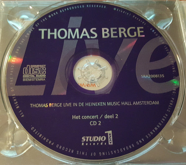 Thomas Berge : Live In De Heineken Music Hall Amsterdam (2xCD, Album)