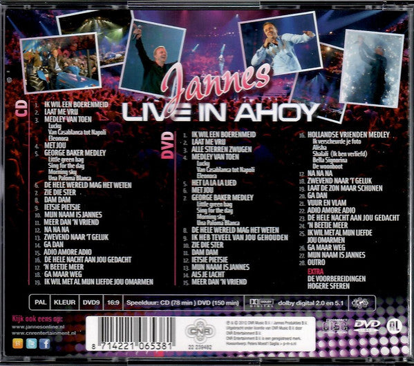 Jannes : Live In Ahoy (CD, Album + DVD, Album, PAL)