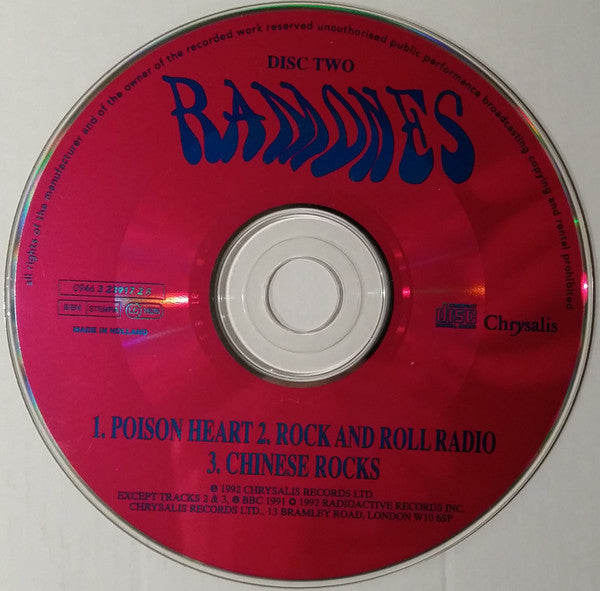 Ramones : Poison Heart (CD, Single, CD2)