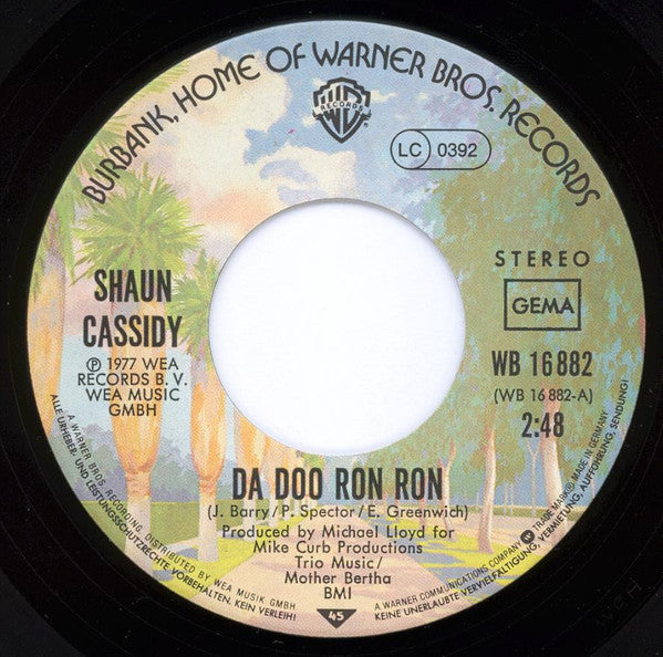 Shaun Cassidy : Da Doo Ron Ron (7", Single)
