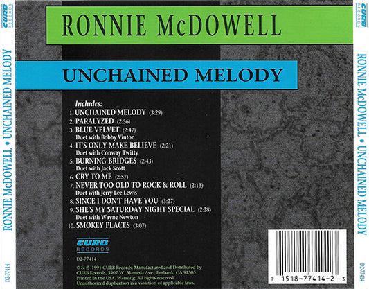 Ronnie McDowell : Unchained Melody (CD, Album)