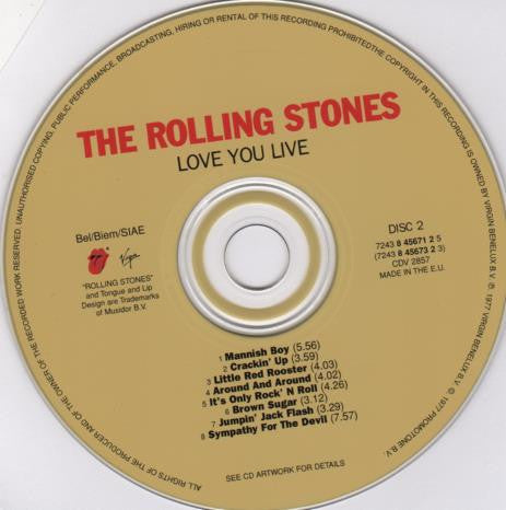 The Rolling Stones : Love You Live (2xCD, Album, RE, RM)