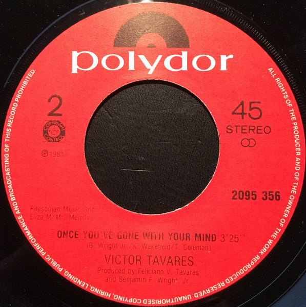 Victor Tavares : First House On The Right Side (7")
