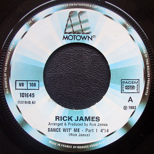 Rick James : Dance Wit' Me (7", Single)