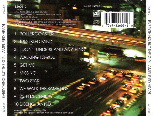 Everything But The Girl : Amplified Heart (CD, Album, RE)