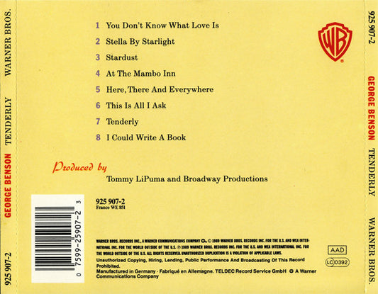 George Benson : Tenderly (CD, Album)