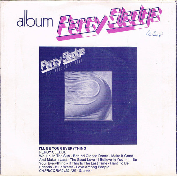 Percy Sledge : I'll Be Your Everything (7")
