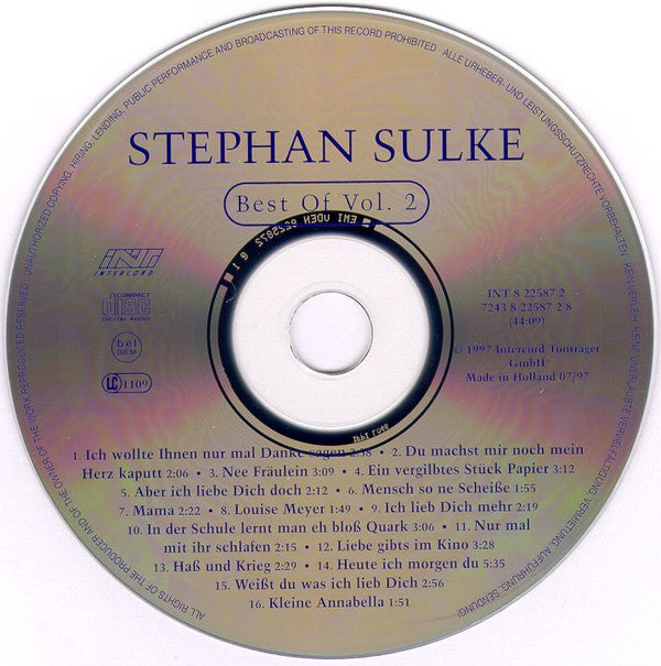 Stephan Sulke : Best Of Vol. 2 (CD, Comp)