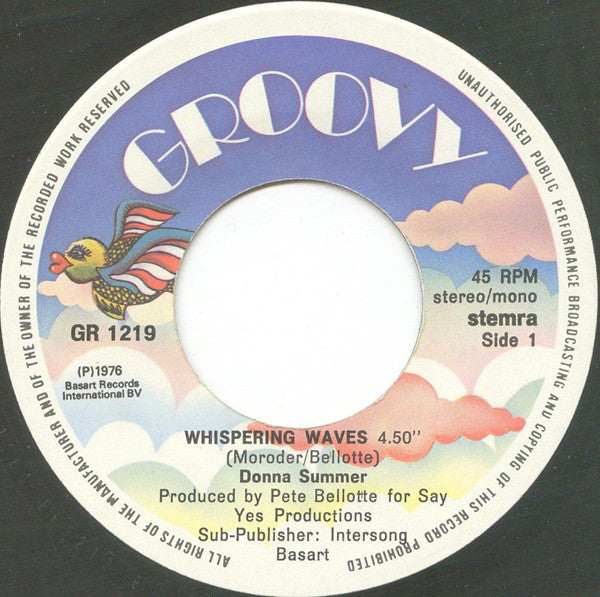 Donna Summer : Whispering Waves (7", Single)