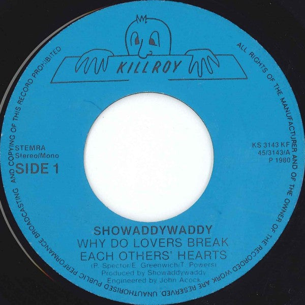 Showaddywaddy : Why Do Lovers Break Each Others Hearts / Teen Canteen (7", Blu)