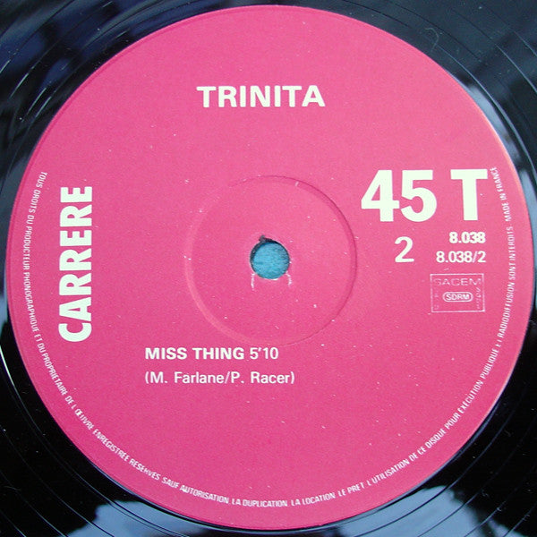 Trinita : High Feeling (12", Maxi)