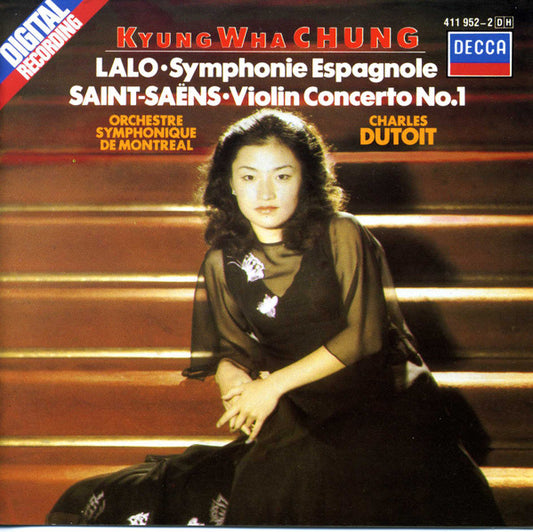 Édouard Lalo, Camille Saint-Saëns - Kyung-Wha Chung, Orchestre symphonique de Montréal, Charles Dutoit : Symphonie Espagnole,  Violin Concerto No.1 (CD, Album, RE)