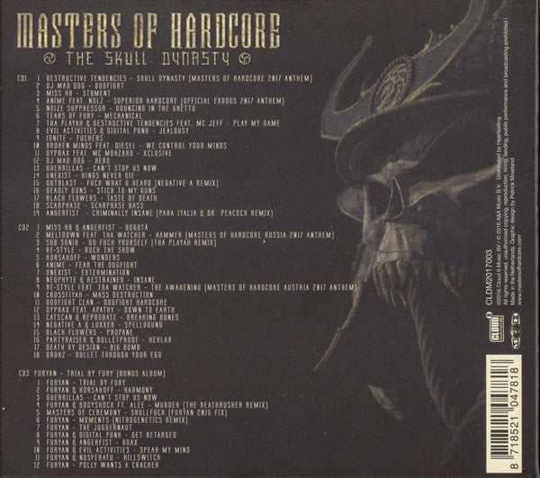 Various : Masters Of Hardcore Chapter XXXIX- The Skull Dynasty (2xCD, Comp, Mixed + CD, Album)