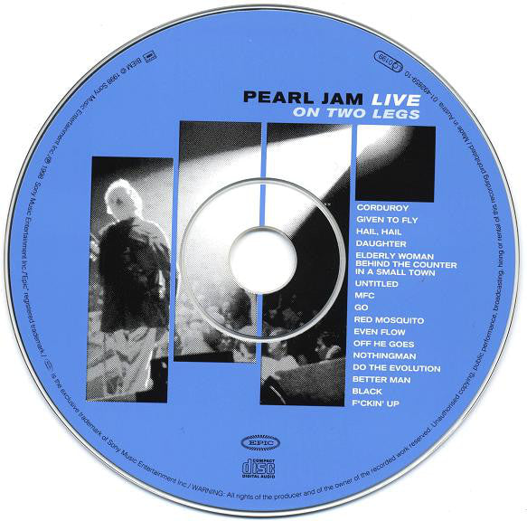 Pearl Jam : Live On Two Legs (CD, Album, Dig)
