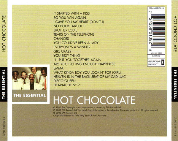 Hot Chocolate : The Essential (CD, Comp)