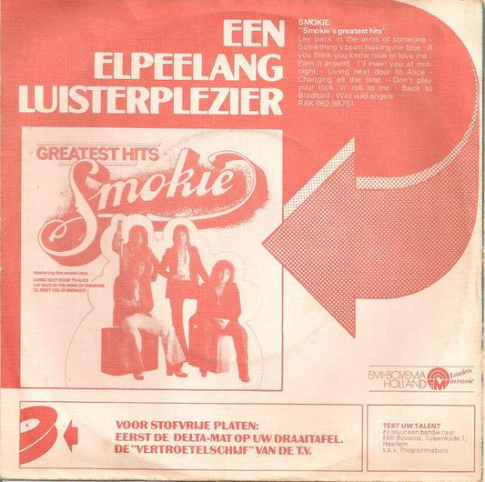 Smokie : It's Your Life  (7", Single)