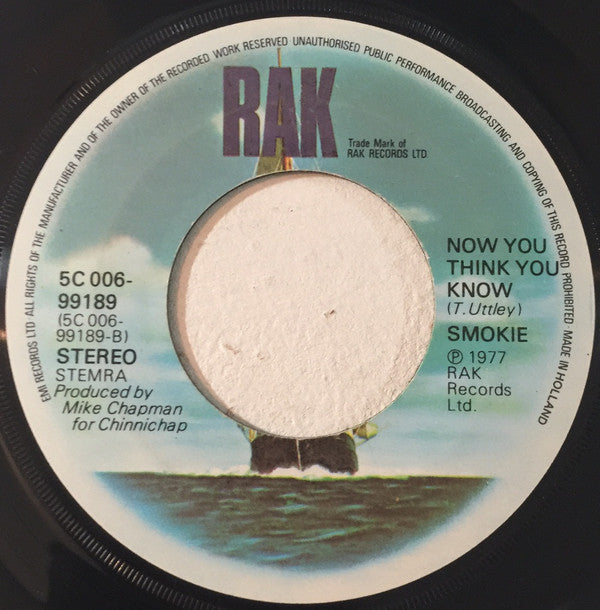 Smokie : It's Your Life  (7", Single)