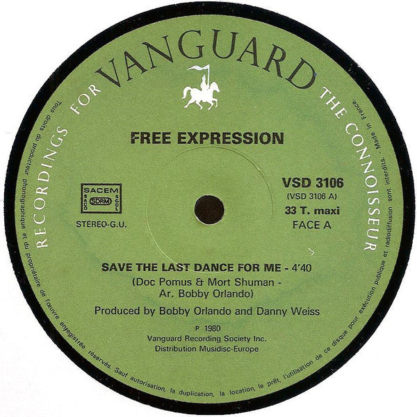 Free Expression : Save The Last Dance For Me (12", Maxi)
