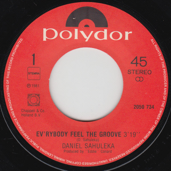 Daniel Sahuleka : Ev'rybody Feel The Groove (7", Single)