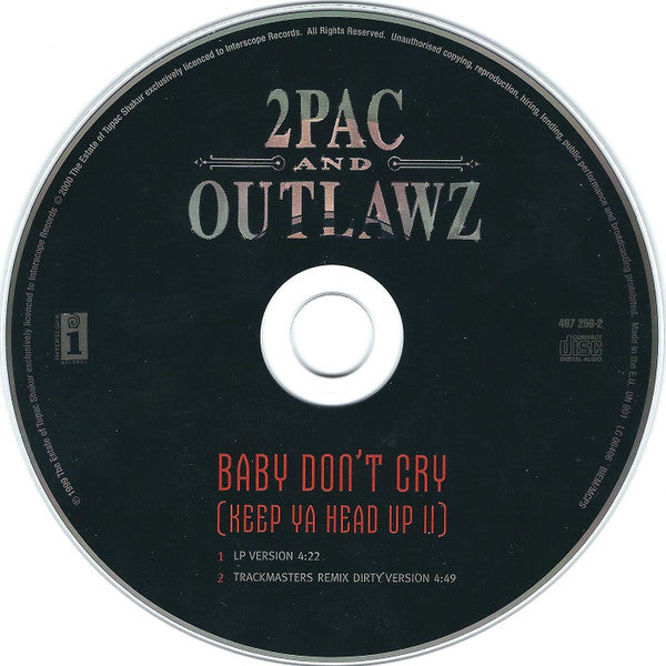 2Pac & The Outlawz : Baby Don't Cry (Keep Ya Head Up II) (CD, Single, Car)