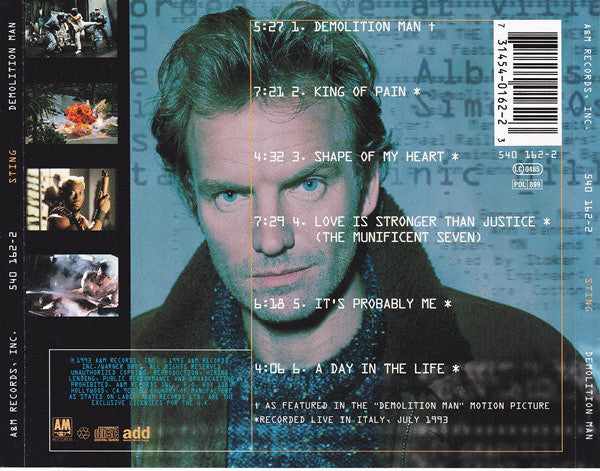 Sting : Demolition Man (CD, MiniAlbum)