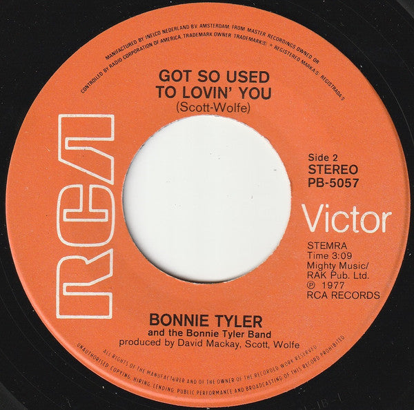 Bonnie Tyler : It's A Heartache (7", Single)
