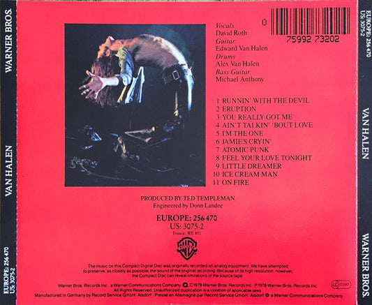 Van Halen : Van Halen (CD, Album, RE)