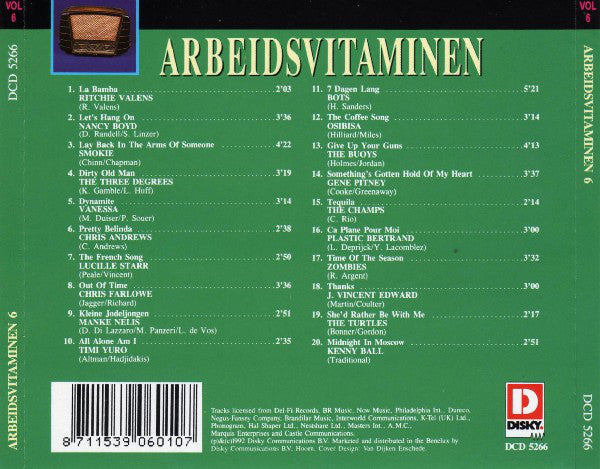 Various : Avro Arbeidsvitaminen Volume 6 (CD, Comp)