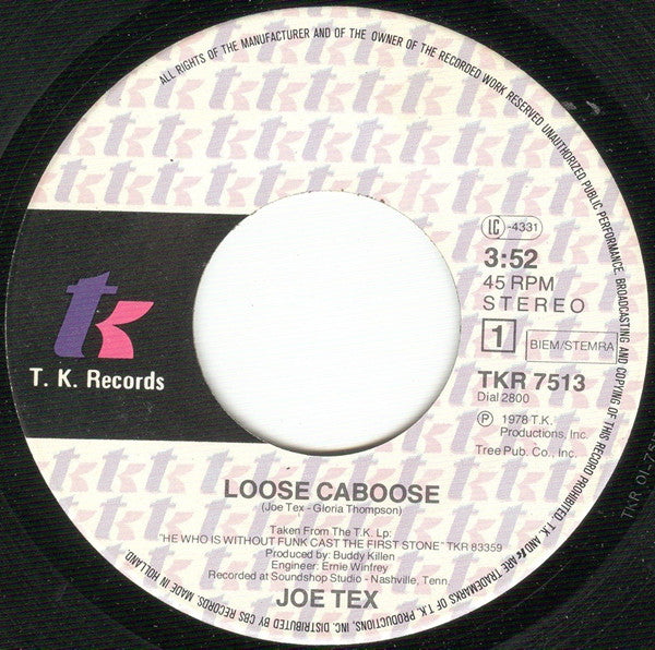 Joe Tex : Loose Caboose (7", Single)