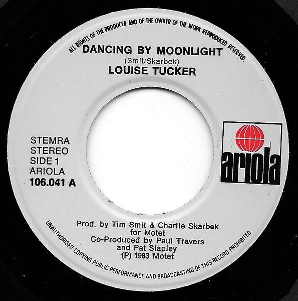 Louise Tucker : Dancing By Moonlight (7", Single)