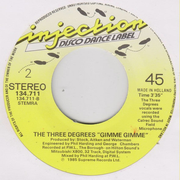 The Three Degrees : The Heaven I Need (7", Single)