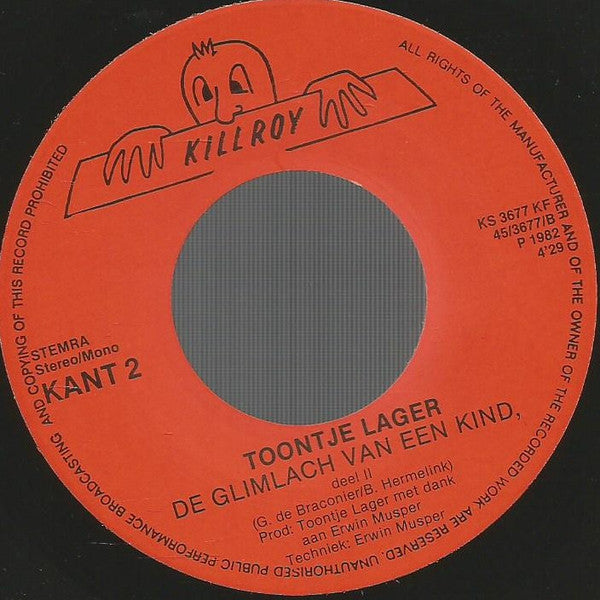 Toontje Lager : Net Als In De Film (7", Single)