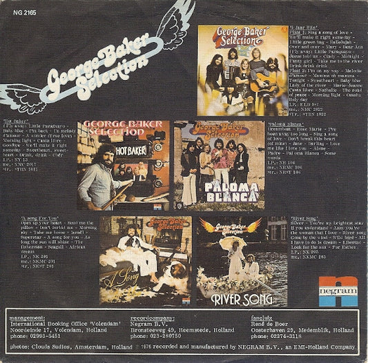 George Baker Selection : Mañana (Mi Amor) (7", Single)