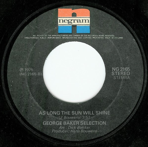 George Baker Selection : Mañana (Mi Amor) (7", Single)