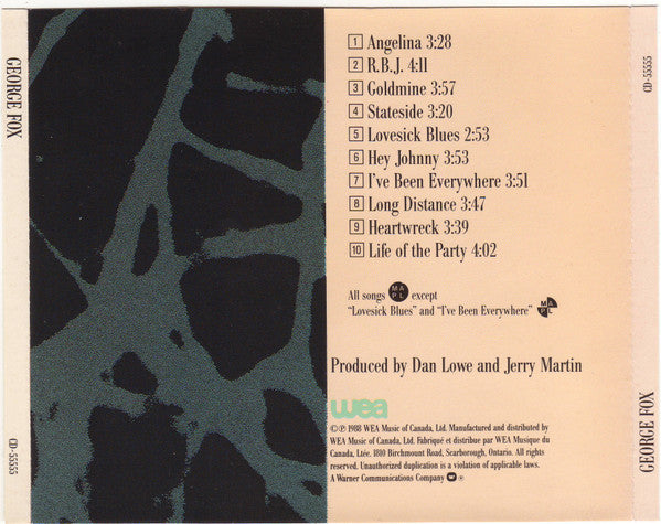 George Fox (4) : George Fox (CD, Album)