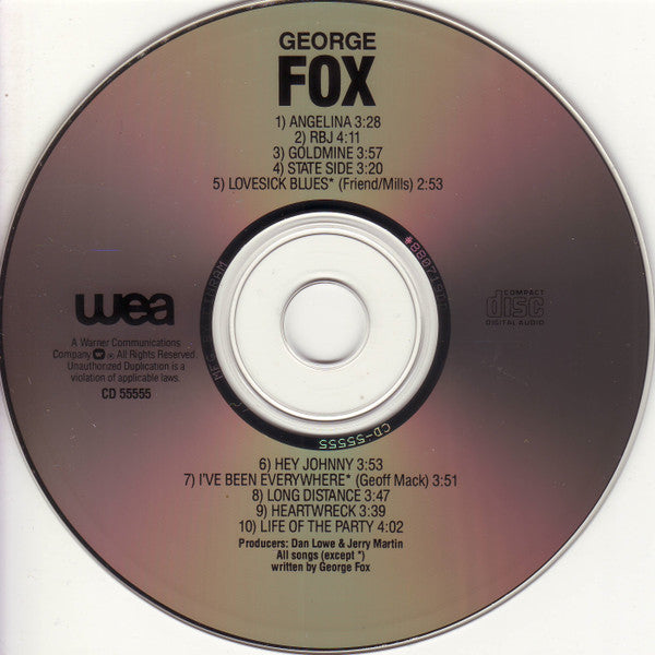 George Fox (4) : George Fox (CD, Album)