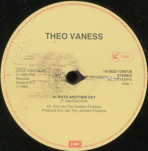 Theo Vaness : Always Another Day (12", Single)