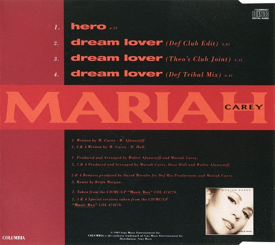 Mariah Carey : Hero (CD, Single)