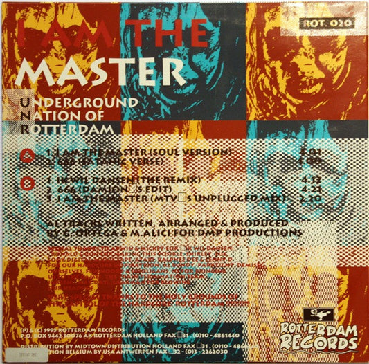 Underground Nation Of Rotterdam : I Am The Master (12")
