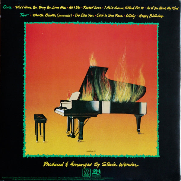 Stevie Wonder : Hotter Than July (LP, Album, Gat)