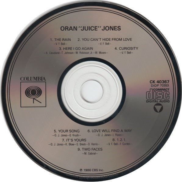 Oran 'Juice' Jones : Juice (CD, Album, RE)