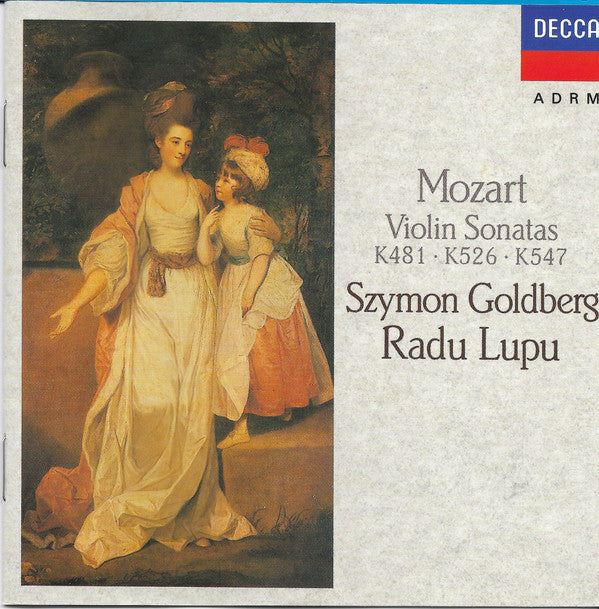 Wolfgang Amadeus Mozart, Szymon Goldberg, Radu Lupu : Violin Sonatas K481 - K526 - K547 (CD, Comp)