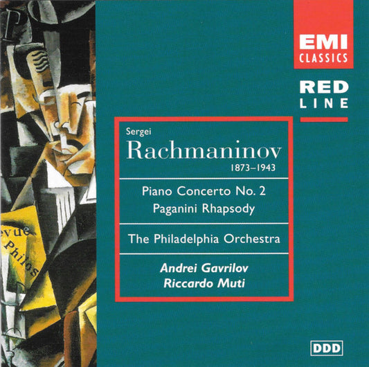 Sergei Vasilyevich Rachmaninoff - The Philadelphia Orchestra, Andrei Gavrilov, Riccardo Muti : Piano Concerto No. 2, Paganini Rhapsody (CD, Album, RE)