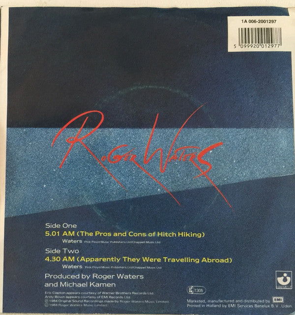 Roger Waters : The Pros And Cons Of Hitch Hiking (7", Single)