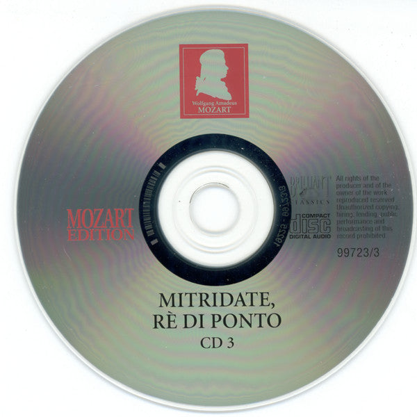 Wolfgang Amadeus Mozart : Mitridate, Rè Di Ponto (3xCD)